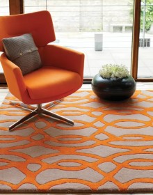 Шерстяний килим Matrix MAX 37 Wire Orange - высокое качество по лучшей цене в Украине.